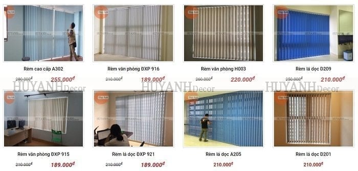 Giá bán rèm cửa văn phòng giá rẻ mới nhất.