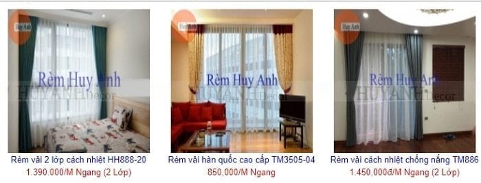rèm vải chống nắng