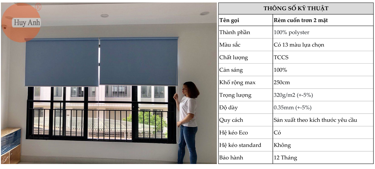 rem cuon tron 2 mặt