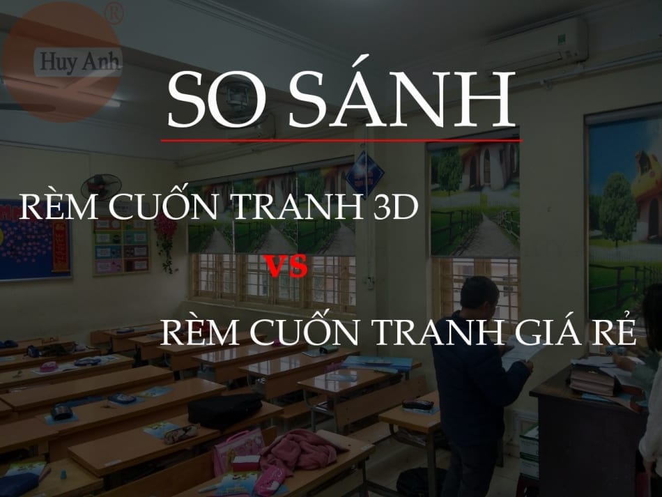“So sánh” rèm cuốn tranh giá rẻ & rèm tranh 3d Tokyo tại Hà Nội