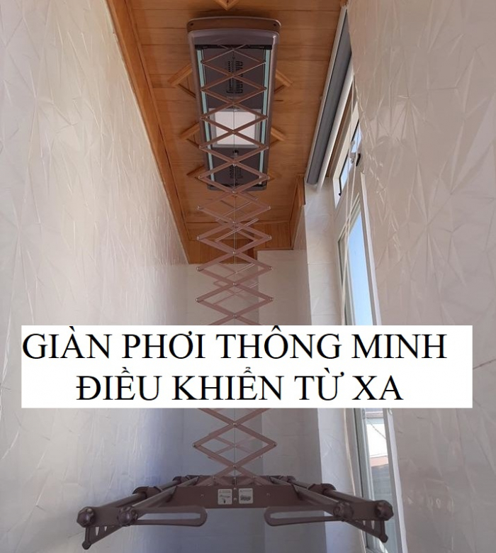 Giàn phơi quần áo điều khiển từ xa: Thông số & Báo giá 2020