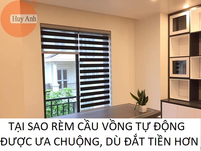 Chuyên thi công: rèm cầu vồng tự động điều khiển từ xa thông minh