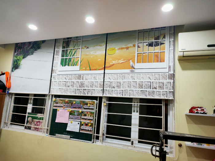 Tranh cuốn treo tường, rèm cửa sổ in tranh 3d đẹp