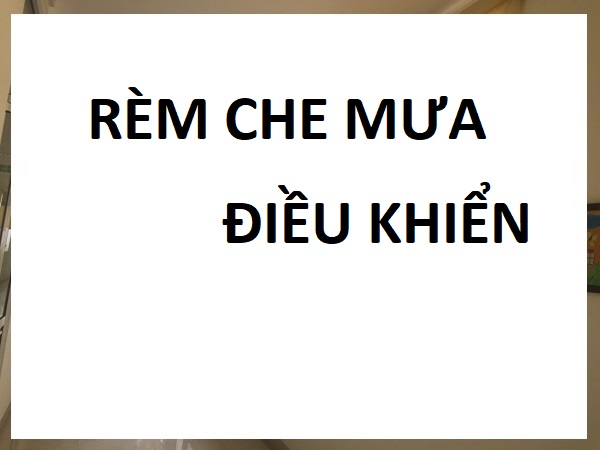 Rèm cuốn ngoài trời điều khiển từ xa, chắn mưa nắng cửa gỗ