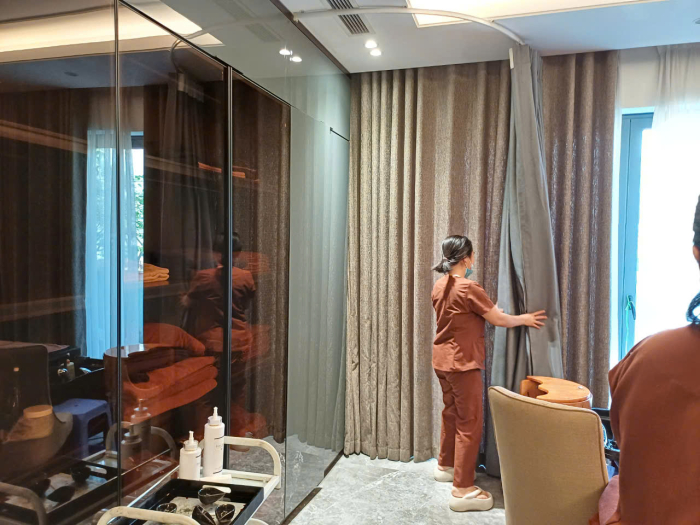 Lắp Rèm Quây Phòng Thử Đồ Tại Mộ Lao, Hà Đông