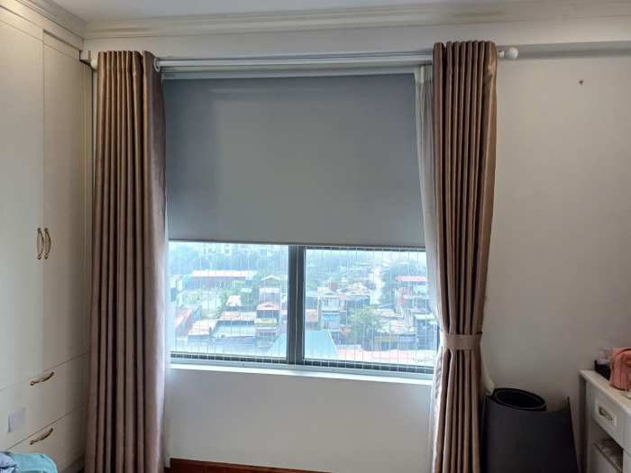 Rèm cửa sổ chung cư Sky central Định công Hoàng mai